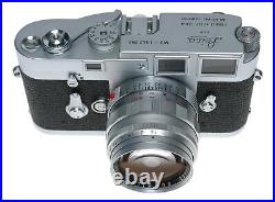Leica M3 Summilux 1.4/50mm rare chrome lens cased set Top Notch