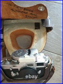 Leica M3 camera body with case and light meter