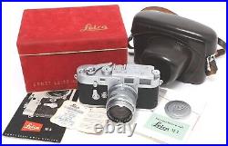 Leica M3 camera early version w. Summarit 1.5/5cm lens matching vintage makers