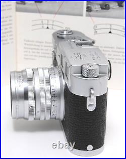 Leica M3 camera early version w. Summarit 1.5/5cm lens matching vintage makers