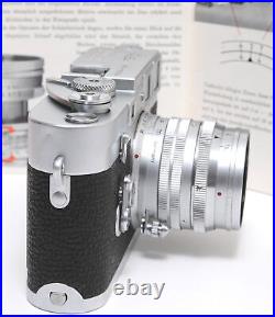 Leica M3 camera early version w. Summarit 1.5/5cm lens matching vintage makers