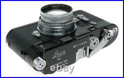 Leica M3 film camera Black re paint Summitar 5cm f2 lens Serviced