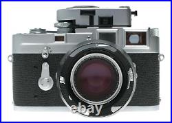 Leica M3 film camera Summicron 2/50 vented hood meter case pristine