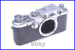 Leica M39 IIIC Chrome 35mm Range Finder Screw Mount Camera'1950' Works 100%