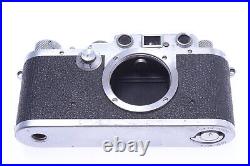 Leica M39 IIIC Chrome 35mm Range Finder Screw Mount Camera'1950' Works 100%