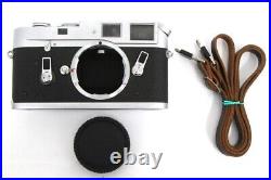 Leica M4 Body Silver Chrome Rangefinder Film Camera 35mm A3444-2E1