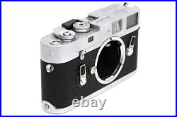 Leica M4 Body Silver Chrome Rangefinder Film Camera 35mm A3444-2E1