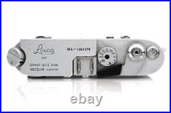 Leica M4 Body Silver Chrome Rangefinder Film Camera 35mm A3444-2E1