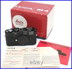 Leica M4 black paint in MINT original vintage dream condition from 1969 Year