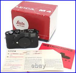 Leica M4 black paint in MINT original vintage dream condition from 1969 year