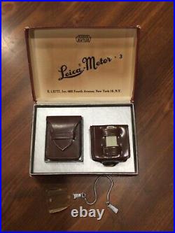 Leica Meter -3 piece chrome light exposure meter set boxed