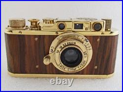 Leica Panzerkampf WWII Vintage Russian EXC! GOLD Camera + Lens Elmar f3,5/5cm