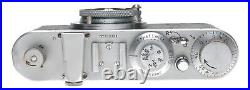 Leica Standard B chrome 5cm Elmar F3.5 case and lens cap