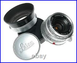 Leica Summicron 8 elements 2/35 mm Germany vintage lens Exceptional