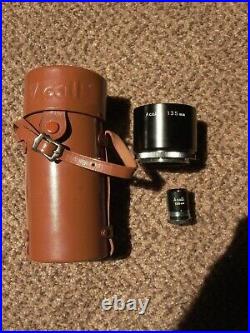 Leica Super Acall 135/3.5 Lens OUTFIT MINTISH, cased, viewer, shade m39 L39 9++
