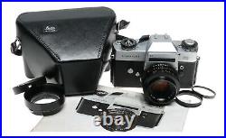 Leicaflex SL Chrome 35mm SLR film camera Summicron-R lens set