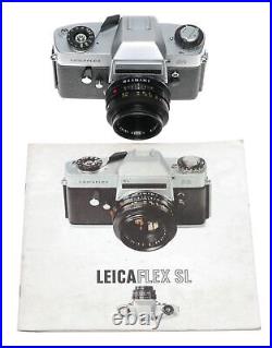 Leicaflex SL Chrome 35mm SLR film camera Summicron-R lens set