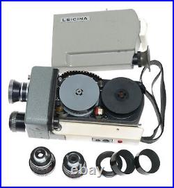 Leicina 8mm vintage Leica 8mm movie camera set with 3 lenses DYGON