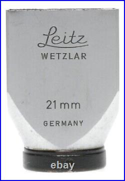 Leitz 21mm Ultra Wide Angle Chrome Leica Viewfinder Germany