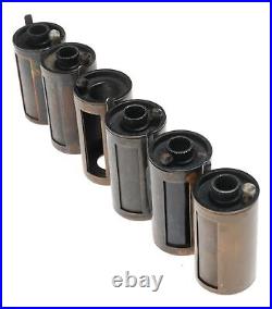 Leitz Brass 35mm film spool Set 6x fits rangefinder film cameras 5