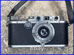 Leitz Leica III b DRP, vintage 35mm camera, lens Elmar 13,5 f=5cm, pre war 1937