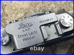 Leitz Leica III b DRP, vintage 35mm camera, lens Elmar 13,5 f=5cm, pre war 1937