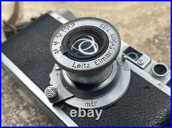 Leitz Leica III b DRP, vintage 35mm camera, lens Elmar 13,5 f=5cm, pre war 1937