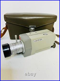 Leitz Leicina Wetzlar 8mm Movie Camera and Case 8SV-38700 Untested