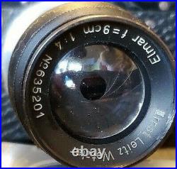 Leitz Wetzlar Elmar 90mm f14 lens M39 mount #635201 ll