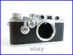 Leitz Wetzlar Leica IIIF 1953 Red Dial 35mm Rangefinder Camera Body Nr. 728954