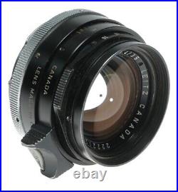 Leitz black Summilux 1.4/35mm infinity lock Canada Rare