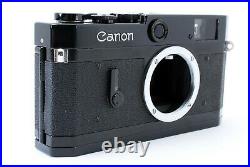 MINT Canon P Repainted Black Rangefinder LTM L39 Leica Mount Camera JAPAN #344