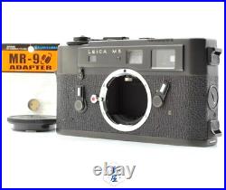Meter OK N MINT w MR-9 LEICA M5 LATE Black Rangefinder 35mm Film Camera JAPAN
