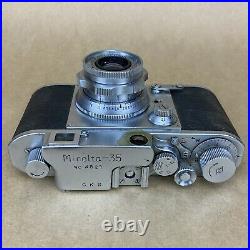 Minolta-35 #4827 With 45mm 2.8 Super Rokkor Leica SM Lens CLEAN LENS