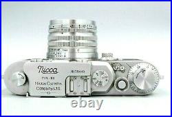 NICCA TYPE IIIS NIKKOR-HC 5cm 50mm f2 LEICA SCREW MOUNT Rangefinder BOX & MANUAL