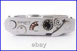 Near MINT Canon Model 7 Leica Screw Mount Rangefinder Camera Body Japan #600