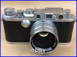 Nicca IIIA Vintage Rangefinder Leica Camera with 5cm f/1.4 Nikkor S. C. Very Clean