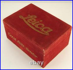 Nice antique LEICA IIIf Original EMPTY RED Box vintage Ernst Leitz Wetzlar 30s