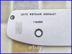 Old Vintage Camera Bottom Cover Base Plate Leica Leitz Serial No. 1154989 Wetzlar