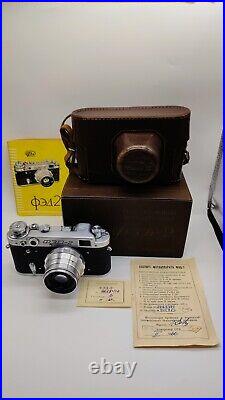 RARE 1960 SET! Vintage FED 2 Film Camera + Industar 26M Lens Based Leica WORKING