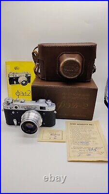 RARE 1960 SET! Vintage FED 2 Film Camera + Industar 26M Lens Based Leica WORKING