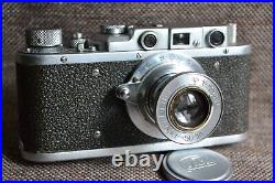 RARE FED NKVD SSSR No. 130842 Rangefinder camera INDUSTAR-10 M39 Leica Mount