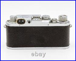 RARE Leica IIIC Factory Converted to IIIF Black Dial Rangefinder Film Camera