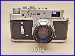 RARE USSR Rangefinder camera Zorkiy-4 35 mm lens JUPITER-8 WITH ENGRAVING! 1968