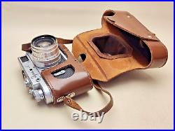 RARE USSR Rangefinder camera Zorkiy-4 35 mm lens JUPITER-8 WITH ENGRAVING! 1968