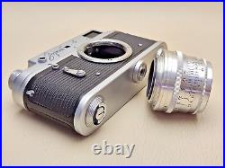 RARE USSR Rangefinder camera Zorkiy-4 35 mm lens JUPITER-8 WITH ENGRAVING! 1968