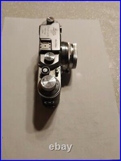 Rangefinder Leica Camera lllb WITH Summitar 50.2 Leather Case
