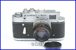 Rangefinder ZORKI 4K camera with Jupiter 8, based on Leica, after CLA service