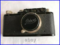 Rare LEICA II noir Objectif Leitz Elmar 3,5/50 n° 33903