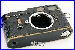 Rare Vintage %100 Original Leica M2 Black Paint 35mm Range Finder Film Camera